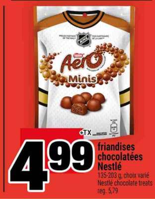 FRIANDISES CHOCOLATÉES NESTLÉ