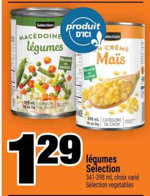 LÉGUMES SELECTION