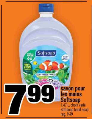 savon pour les mains Softsoap