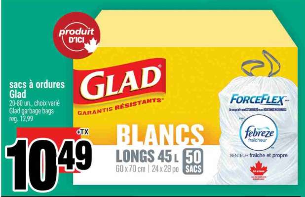 GLAD GARBAGE BAGS