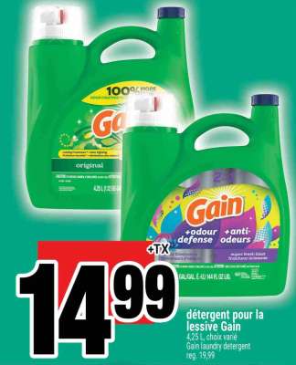 Détergent pour la lessive Gain