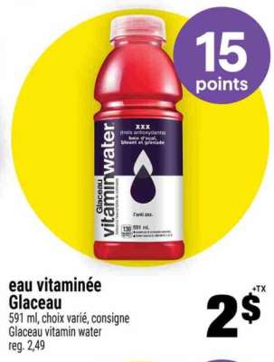 eau vitaminée Glaceau