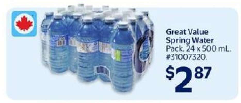 Great Value Spring Water