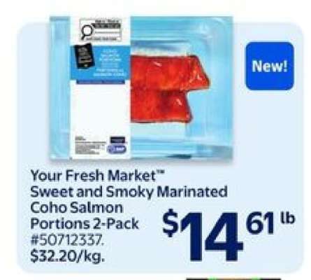 Your Fresh Market Sweet and Smoky Marinated Coho Salmon Portions 2-Pack
