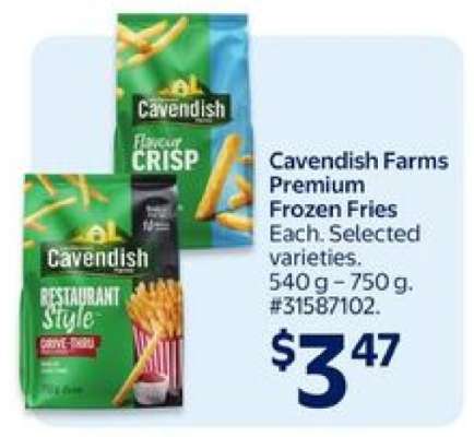 Cavendish Farms Premium Frozen Fries