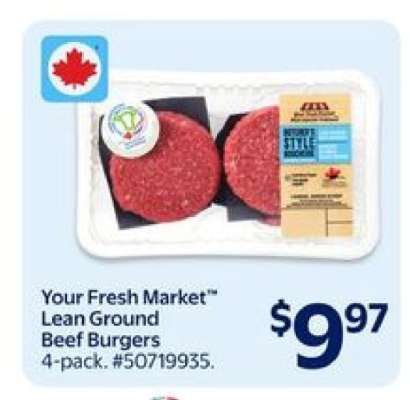 Your Fresh Market™ Lean Ground Beef Burgers