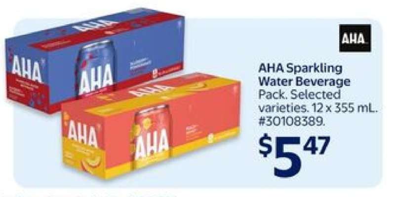 AHA Sparkling Water Beverage Pack