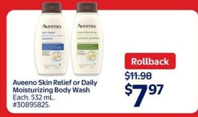 Aveeno Skin Relief or Daily Moisturizing Body Wash