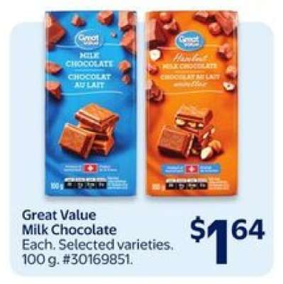 Great Value Milk Chocolate
