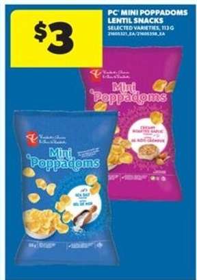 PC Mini Poppadoms Lentil Snacks