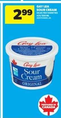 GAY LEA SOUR CREAM