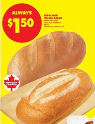 French or Italian Bread