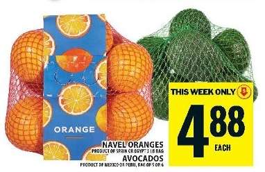 Navel Oranges / Avocados