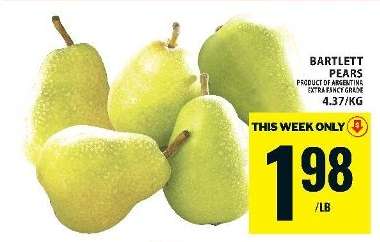 BARTLETT PEARS