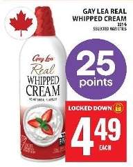 GAY LEA REAL WHIPPED CREAM