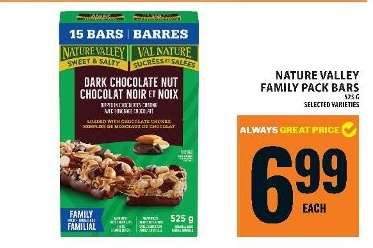 NATURE VALLEY FAMILY PACK BARS