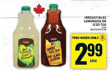 IRRESISTIBLES LEMONADE OR ICED TEA