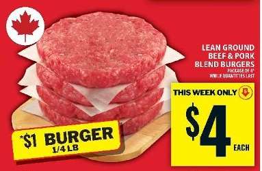 Lean Ground Beef & Pork Blend Burgers