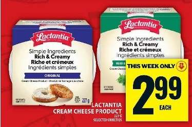 Lactantia Cream Cheese Product