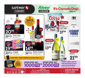 Sobeys Liquor Flyer - June 26, 2025 - July 02, 2025.