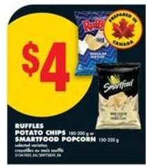 Ruffles Potato Chips / Smartfood Popcorn
