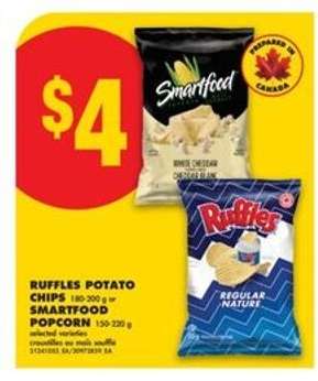 Ruffles Potato Chips or Smartfood Popcorn
