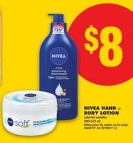 Nivea Hand or Body Lotion