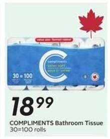 COMPLIMENTS Bathroom Tissue