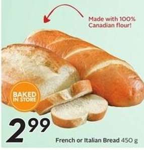 French or Italian Bread