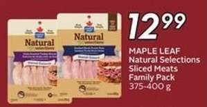 MAPLE LEAF Natural Selections Sliced Meats Family Pack