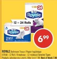 ROYALE BATHROOM TISSUE