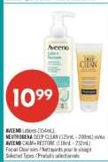 AVEENO Lotions / NEUTROGENA DEEP CLEAN / AVEENO CALM + RESTORE