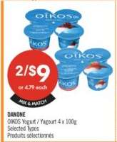 DANONE OIKOS YOGURT