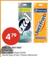 EXCEL or/or JUICY FRUIT