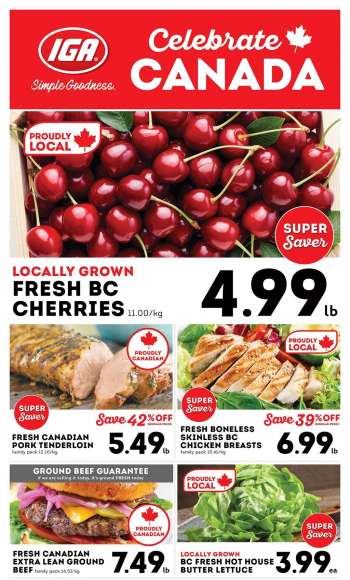 IGA Simple Goodness Flyer - June 27, 2025 - July 03, 2025.