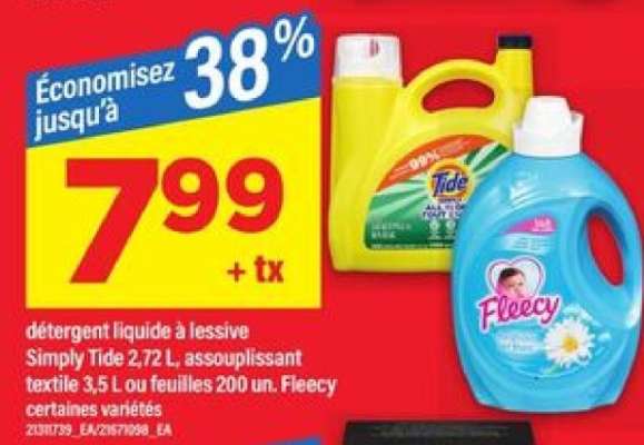 Simply Tide et Fleecy