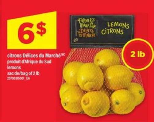 CITRONS DÉLICES DU MARCHÉ