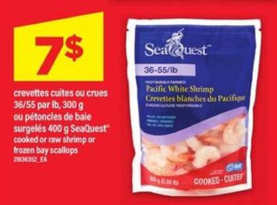 Seaquest Pacific White Shrimp