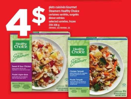 HEALTHY CHOICE GOURMET STEAMERS