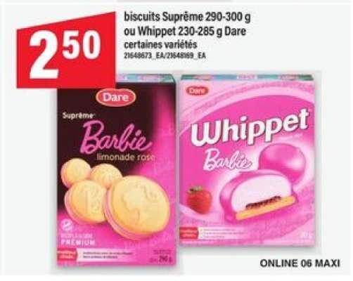 biscuits Suprême ou Whippet