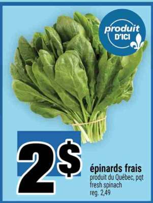 épinards frais