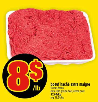 bœuf haché extra-maigre