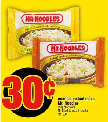 NOUILLES INSTANTANÉES MR. NOODLES