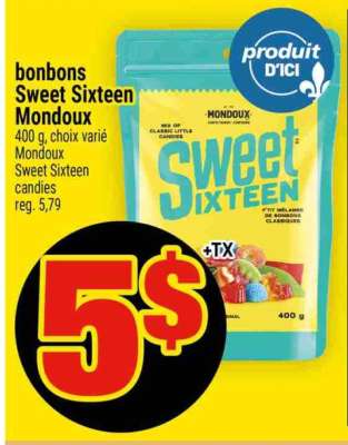 BONBONS SWEET SIXTEEN MONDOUX