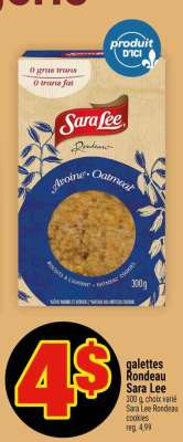GALETTES RONDEAU SARA LEE