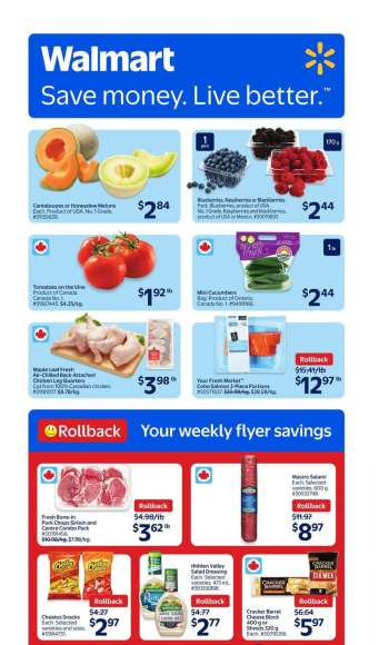Walmart Flyer - July 03, 2025 - July 09, 2025.