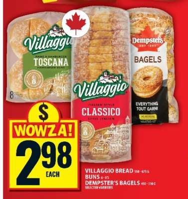 Villaggio Bread, Buns & Dempster's Bagels