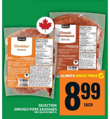 Selection Smoked Pork Sausages