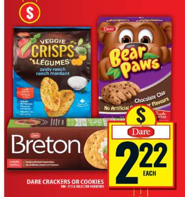DARE CRACKERS OR COOKIES