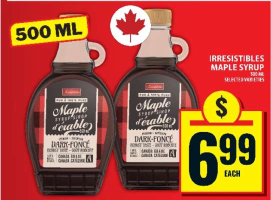 IRRESISTIBLES MAPLE SYRUP